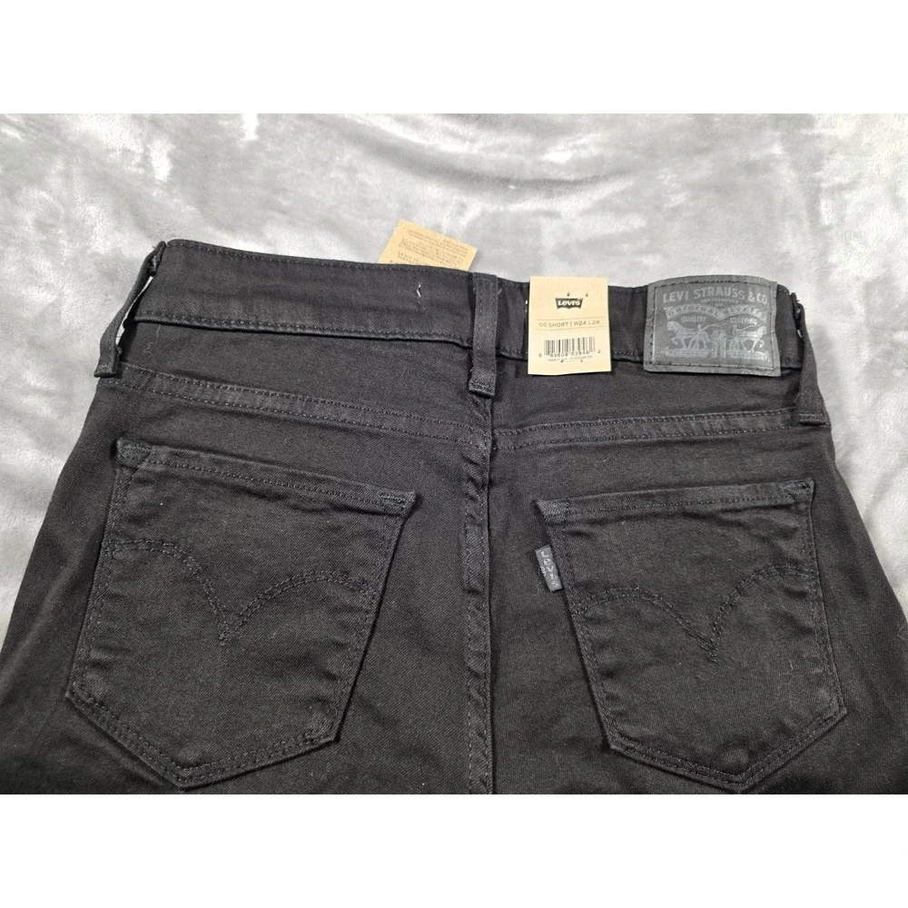 NWT Levi's 711 Women's Mid-Rise Skinny Ankle Jeans Sz 00 Short (24W X 28L) Black